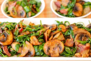 Picture of Spinash and Mushroom Stir Fries